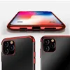 Clear Color case żelowy pokrowiec etui z metaliczną ramką Samsung Galaxy S22 Ultra czerwony