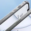 Baseus Frosted Glass Case etui pokrowiec do iPhone 13 Pro sztywna obudowa z żelową ramką przezroczysty (ARWS000702)