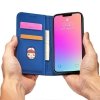 Magnet Card Case etui do iPhone 13 Pro pokrowiec portfel na karty kartę podstawka niebieski