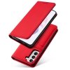 Magnet Card Case etui do Samsung Galaxy S22+ (S22 Plus) pokrowiec portfel na karty kartę podstawka czerwony