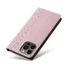 Magnet Strap Case etui do iPhone 13 Pro Max pokrowiec portfel + mini smycz zawieszka różowy
