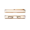 Lighting Color Case etui do Xiaomi Redmi Note 11 Pro żelowy pokrowiec ze złotą ramką biały