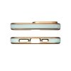 Lighting Color Case etui do iPhone 12 Pro Max żelowy pokrowiec ze złotą ramką miętowy