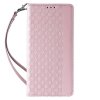 Magnet Strap Case etui iPhone 14 Plus pokrowiec z klapką portfel mini smycz podstawka różowe