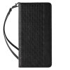 Magnet Strap Case etui iPhone 14 Pro Max pokrowiec z klapką portfel mini smycz podstawka czarne