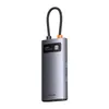 Baseus Metal Gleam Series stacja dokująca HUB 4 w 1 USB Typ C - 3 x USB 3.2 Gen. 1 / RJ45 (WKWG070113)