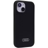Audi Silicone Case iPhone 15 / 14 / 13 6.1 czarny/black hardcase AU-LSRIP15-Q3/D1-BK