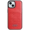 Audi Synthetic Leather MagSafe iPhone 15 / 14 / 13 6.1 czerwony/red hardcase AU-TPUPCMIP15-GT/D3-RD