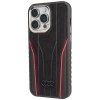 Audi Genuine Leather MagSafe iPhone 15 Pro 6.1 czarno-czerwony/black-red hardcase AU-TPUPCMIP15P-R8/D3-RD