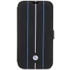 Etui BMW BMBKP14L22RVSK iPhone 14 Pro 6,1 czarny/black bookcase Leather Stamp Blue Lines