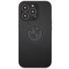 Etui BMW BMHCP13LREELK iPhone 13 Pro / 13 6.1 czarny/black hardcase Leather Emboss