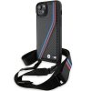 BMW BMHCP15M23PSVTK iPhone 15 Plus / 14 Plus 6.7 czarny/black hardcase M Edition Carbon Tricolor Lines & Strap