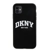 DKNY DKHMN61SNYACH iPhone 11 / Xr 6.1 czarny/black hardcase Liquid Silicone White Printed Logo MagSafe