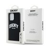 DKNY DKHMP15XSNYACH iPhone 15 Pro Max 6.7 czarny/black hardcase Liquid Silicone White Printed Logo MagSafe