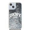 DKNY DKHCP15SLBNAEK iPhone 15 / 14 / 13 6.1 czarny/black hardcase Liquid Glitter Big Logo