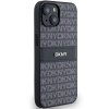 DKNY DKHCP15MPRTHSLK iPhone 15 Plus /14 Plus 6.7 czarny/black hardcase Leather Mono Stripe & Metal Logo