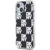 DKNY DKHCP15MHDLCEK iPhone 15 Plus /14 Plus 6.7 czarny/black hardcase IML Checkered Mono Pattern