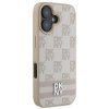DKNY DKHCP16SPCPTSSP iPhone 16 6.1różowy/pink hardcase Checkered Pattern & Printed Stripes