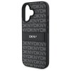 DKNY DKHCP16SPRTHSLK iPhone 16 6.1 czarny/black hardcase Texture Pattern Tonal Stripe