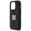 DKNY DKHCP14LPQDSLK iPhone 14 Pro 6.1   czarny/black Quilted Stack Logo
