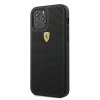 Ferrari FESPEHCP12MBK iPhone12/12 Pro 6,1 czarny/black hardcase On Track Perforated