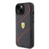 Ferrari FEHCP15SPTWK iPhone 15 / 14 / 13 6.1 czarny/black hardcase Twist Metal Logo