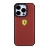 Ferrari FEHCP15LRDUR iPhone 15 Pro 6.1 czerwony/red hardcase Leather Stitched Lines