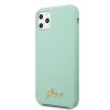 Guess GUHCN65LSLMGG iPhone 11 Pro Max zielony/green hard case Silicone Vintage Gold Logo