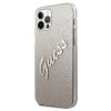 Guess GUHCP12LPCUGLSGO iPhone 12 Pro Max 6,7 złoty/gold hardcase Glitter Gradient Script