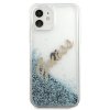 Guess GUHCP12SGLVSBL iPhone 12 mini5,4 niebieski/blue hardcase Glitter Vintage Script
