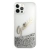 Guess GUHCP12LGLVSSI iPhone 12 Pro Max6,7 srebrny/silver hardcase Glitter Vintage Script