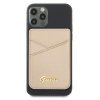 Guess Wallet Card Slot GUWMSSASLGOMagSafe Saffiano złoty/gold