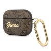 Guess GUAP4GSMW AirPods Pro cover brązowy/brown 4G Script Metal Collection