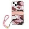 Guess GUHCP13SKCABPI iPhone 13 mini 5,4 różowy/pink hardcase Camo Strap Collection