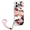 Guess GUHCP13LKCABPI iPhone 13 Pro / 13 6,1 różowy/pink hardcase Camo Strap Collection