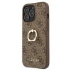 Guess GUHCP13L4GMRBR iPhone 13 Pro / 136,1 brązowy/brown hardcase 4G with ring stand