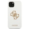 Guess GUHCP13SLS4GGWH iPhone 13 mini 5,4 biały/white hard case Silicone 4G Logo