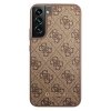Guess GUHCS22SG4GFBR S22 S901brązowy/brown hard case 4G Metal Gold Logo