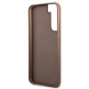 Guess GUHCS22SG4GFBR S22 S901brązowy/brown hard case 4G Metal Gold Logo