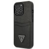 Guess GUHCP13LPSATPK iPhone 13 Pro / 13 6,1 czarny/black hardcase SaffianoTriangle Logo Cardslot