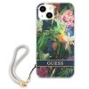 Guess GUHCP13SHFLSB iPhone 13 mini 5,4niebieski/blue hardcase Flower Strap