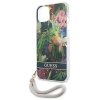 Guess GUHCP13SHFLSB iPhone 13 mini 5,4niebieski/blue hardcase Flower Strap