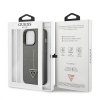 Guess GUHCP13XPSATLG iPhone 13 Pro Max6,7 srebrny/silver hardcase SaffianoTriangle Logo