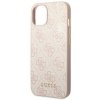 Guess GUHCP14SG4GFPI iPhone 14 / 15 / 136.1 różowy/pink hard case 4G Metal Gold Logo