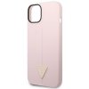 Guess GUHCP14SSLTGU iPhone 14 / 15 / 13 6.1 fioletowy/purple hardcase Silicone Triangle
