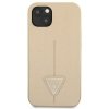 Guess GUHCP14SPSATLE iPhone 14 / 15 / 13 6.1 beżowy/beige hardcase SaffianoTriangle Logo