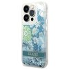 Guess GUHCP14XLFLSN iPhone 14 Pro Max 6,7 zielony/green hardcase Flower Liquid Glitter