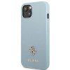 Guess GUHCP13MPS4MB iPhone 13 / 14 / 15 6.1 niebieski/blue hardcase Saffiano 4G Small Metal Logo