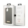 Guess GUHMP13SSPLG iPhone 13 mini 5,4 szary/grey hard case Silicone Logo Plate MagSafe