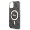 Zestaw Guess GUBPN61H4EACSK Case+Charger iPhone 11 6,1 czarny/black hard case 4G Print MagSafe